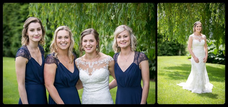 Bride and Bridemaids for a Dunedin Wedding